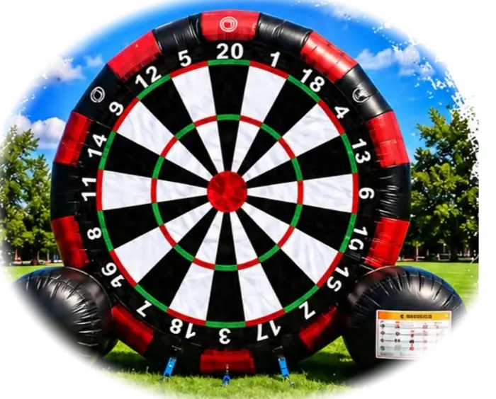 Cible géante 4-en-1 — jeu gonflable à louer